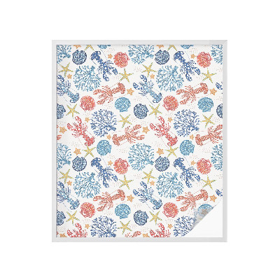 Patterned window film Crayfish corals