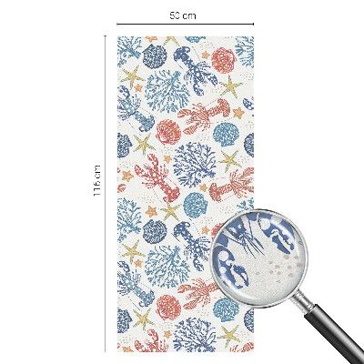 Patterned window film Crayfish corals