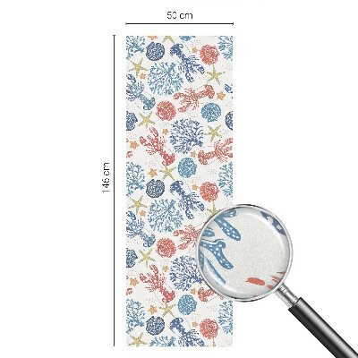 Patterned window film Crayfish corals