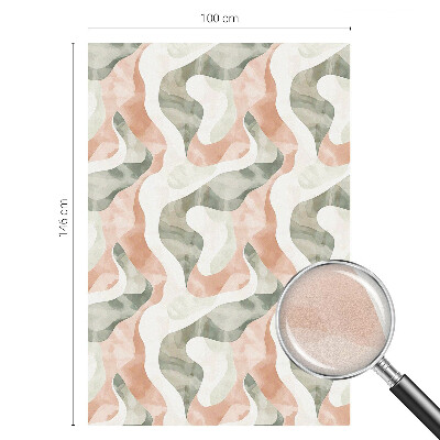 Frosted glass film stained glass effect Colorful waves