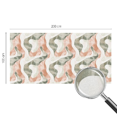 Frosted glass film stained glass effect Colorful waves