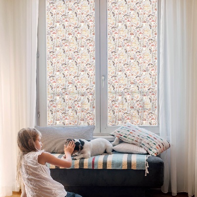 Privacy window film Forest pattern