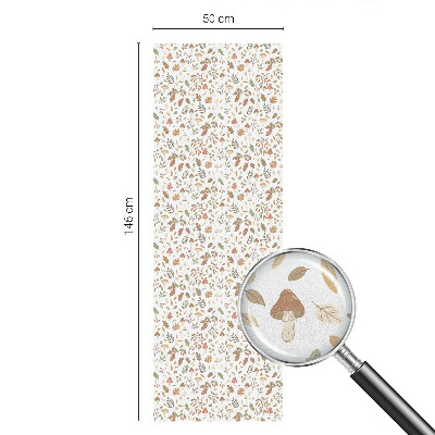 Opaque window film stained glass style Autumn patterns