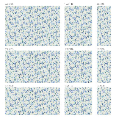 Patterned window film Blue flowers