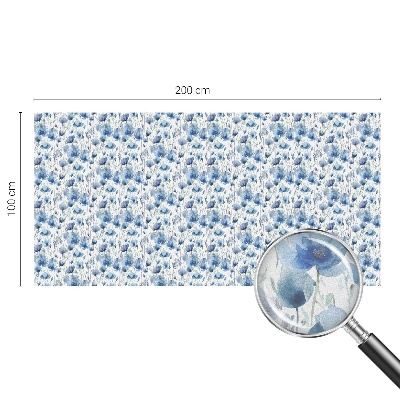 Privacy window film Watercolor flowers