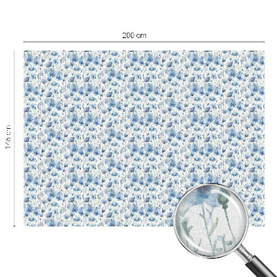 Privacy window film Watercolor flowers