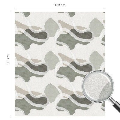 Frosted glass film stained glass effect Organic pattern