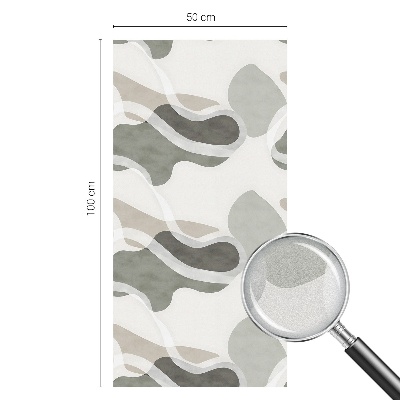 Frosted glass film stained glass effect Organic pattern