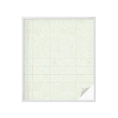 Colored window film stained glass Geometric mosaic