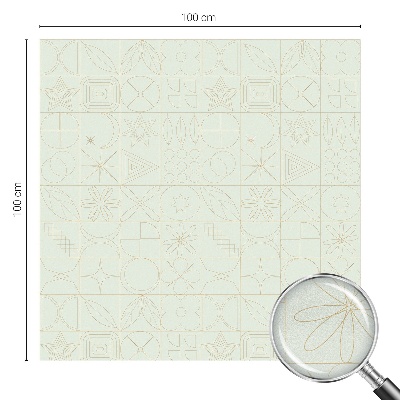 Colored window film stained glass Geometric mosaic