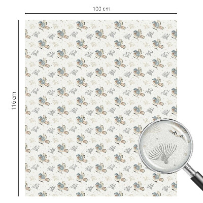 Privacy window film Birds pattern