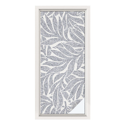 Colored window film stained glass Leaf drops