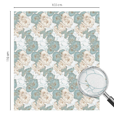 Patterned window film Delicate flowers