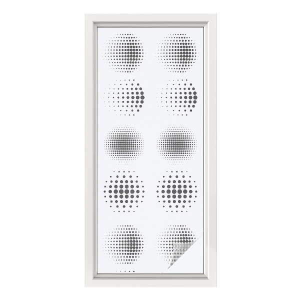 Patterned window film Dotted circles