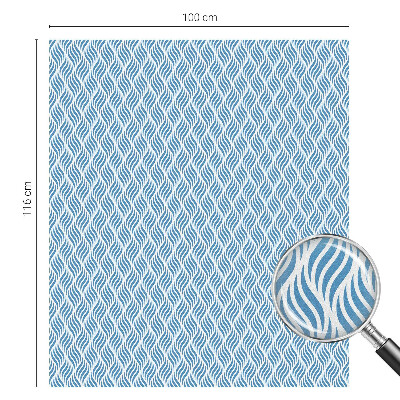 Patterned window film Blue waves