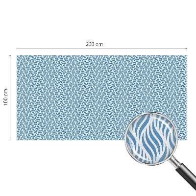 Patterned window film Blue waves