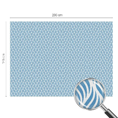 Patterned window film Blue waves