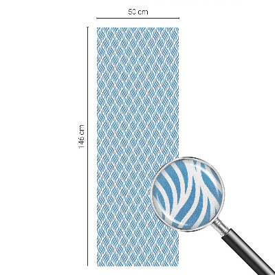 Patterned window film Blue waves