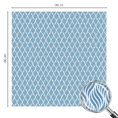 Patterned window film Blue waves