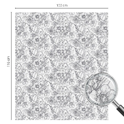 Privacy window film Floristic elegance