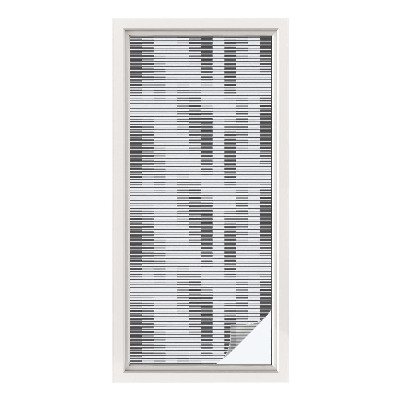 Patterned window film Graphic grid
