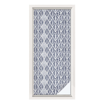 Colored window film stained glass Patterned leaves