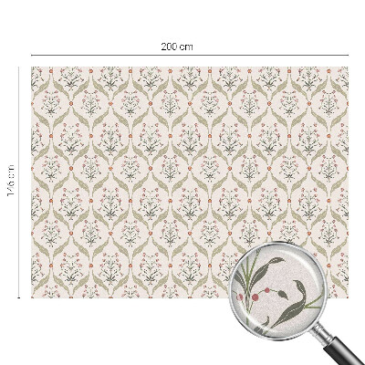 Frosted glass film stained glass effect Floral pattern