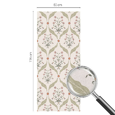 Frosted glass film stained glass effect Floral pattern