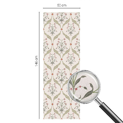 Frosted glass film stained glass effect Floral pattern
