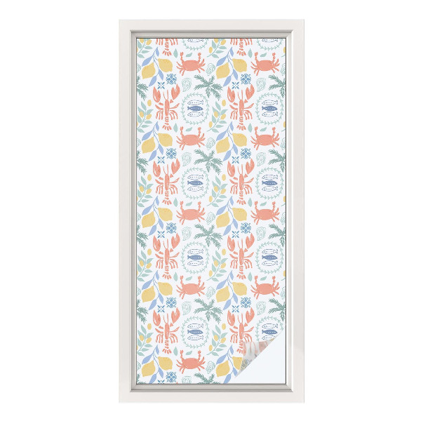 Privacy window film Nautical motifs