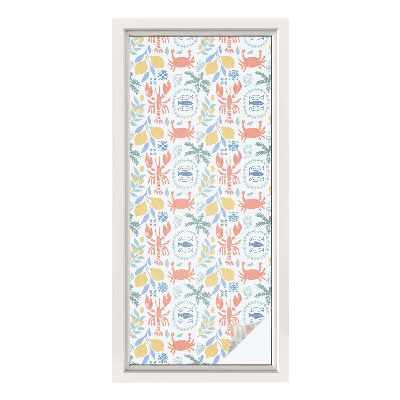 Privacy window film Nautical motifs