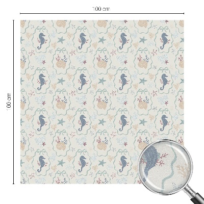 Privacy window film Seahorses