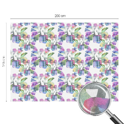 Opaque window film stained glass style Colorful abstraction