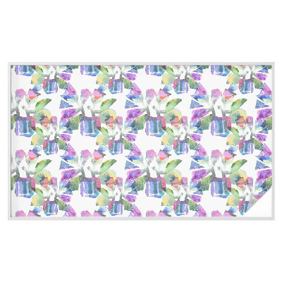 Opaque window film stained glass style Colorful abstraction