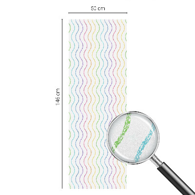Frosted glass film stained glass effect Rainbow lines