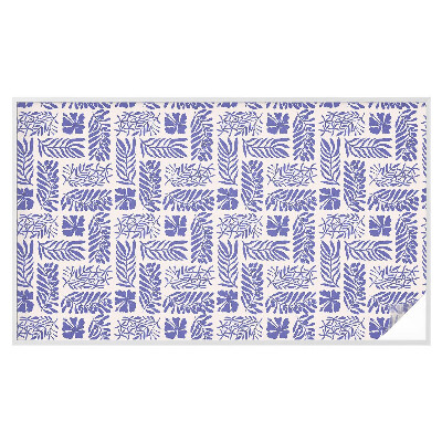 Colored window film stained glass Plant patterns