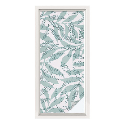 Patterned window film Green leaves