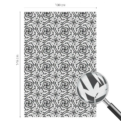 Colored window film stained glass Geometric leaves