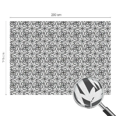 Colored window film stained glass Geometric leaves