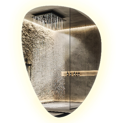 Organic egg-shaped mirror Backlight wall
