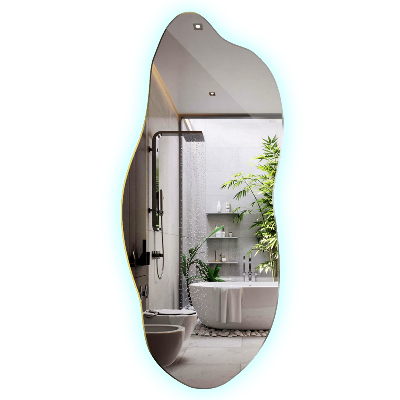 Unusual shaped led light mirror innovative