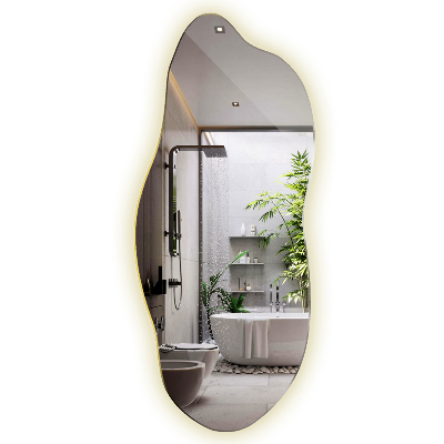 Unusual shaped led light mirror innovative