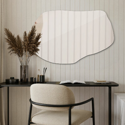 Unusual shaped mirror stylish accent