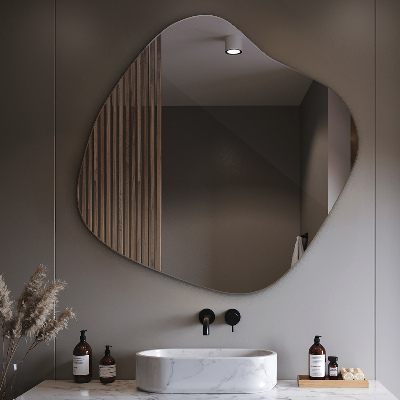 Splash shaped mirror subtle