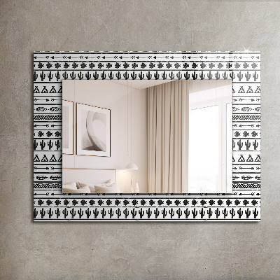 Wall mirror decor Cactus tipi arrows