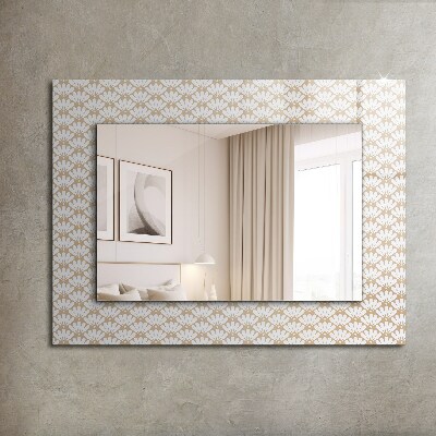 Wall mirror design Flower geometric pattern