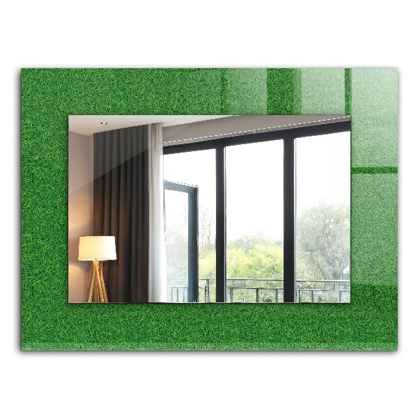 Wall mirror decor Green grass