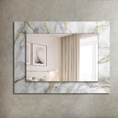 Wall mirror design Marble with veins