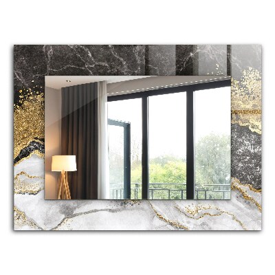 Decorative mirror Marble veined abstract