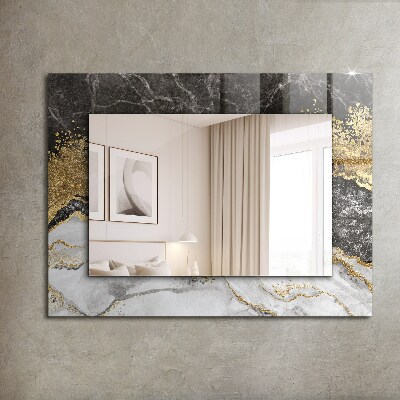 Decorative mirror Marble veined abstract